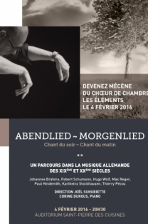 Les Eléments 2016 - Abendlied Morgenlied